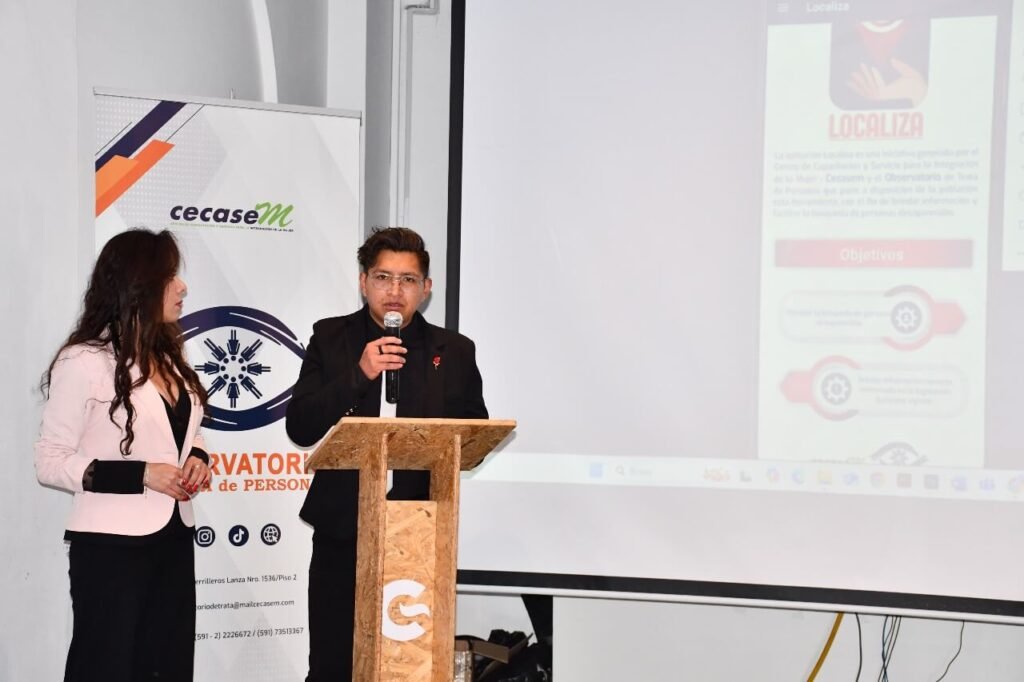 Lanzamiento de web y aplicación para combatir la trata y desaparición de personas en Bolivia